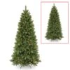 7.5 Ft. Pre-lit Hinged Lehigh Valley Pine Slim Artificial Christmas Tree, Dual LED Lights