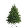 4' Pre-Lit Northern Pine Full Artificial Christmas Tree - Multi-Color Lights