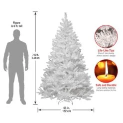 7.5ft. Unlit Winchester White Pine Full Artificial Christmas Tree -Northlight Sale Store D048013S 15