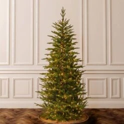 7.5 Ft. Pre-Lit Frasier Grande Slim Artificial Christmas Tree, Clear Lights -Northlight Sale Store D048080S 12