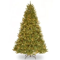 7.5ft. Pre-Lit Feel Real® Grande Fir Medium Tree, Clear Lights