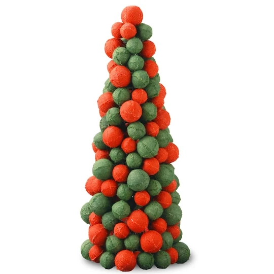 24" Unlit Burlap Tower With Pot Pack Artificial Christmas Tree 2 24" Unlit Burlap Tower With Pot Pack Artificial Christmas Tree - Image 2