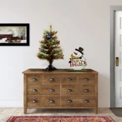 2ft. Fiber Optic Color Changing Ice Crestwood Artificial Christmas Tree With Silver Bristle -Northlight Sale Store D206309S 12