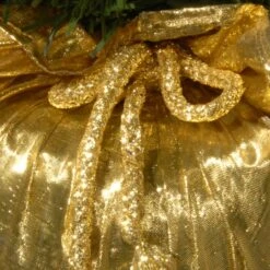 24" Pre-Lit Majestic Fir Tree In Gold Cloth Bag, Clear Lights -Northlight Sale Store D206330S 14