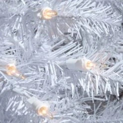 9ft. Pre-Lit Dunhill® White Fir Artificial Christmas Tree, Clear Lights -Northlight Sale Store D228357S 15