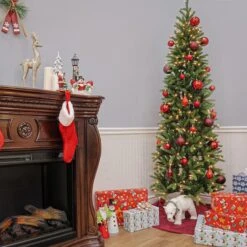 6.5ft. Pre-Lit Grand Fir Artificial Christmas Tree, Clear Lights -Northlight Sale Store D228457S 16