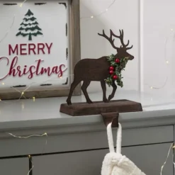 Glitzhome® 6.5" Reindeer Stocking Holder -Northlight Sale Store D231666S 3
