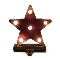 Glitzhome® 7.5" Marquee LED Star Stocking Holder