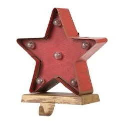Glitzhome® 7.5" Marquee LED Star Stocking Holder -Northlight Sale Store D231687S 3