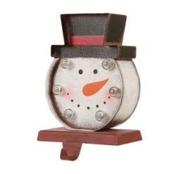 Glitzhome® 7.5" Marquee LED Snowman Stocking Holder -Northlight Sale Store D231689S 3