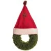 12.9" Santa Hat Christmas Wreath