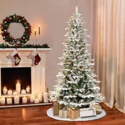 6.5ft. Pre-Lit Aspen Fir Artificial Christmas Tree, Clear Lights -Northlight Sale Store D248237S 21