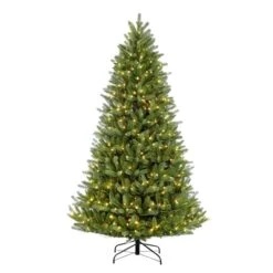 6.5ft. Pre-Lit Glacier Fir Artificial Christmas Tree, Clear Lights -Northlight Sale Store D248280S 5