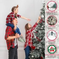 9ft. Pre-Lit Portland Pine Artificial Christmas Tree, Clear Lights -Northlight Sale Store D248297S 7