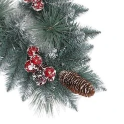 9ft. Sterling Pine Artificial Garland With Pinecones & Red Berries 10 9ft. Sterling Pine Artificial Garland With Pinecones & Red Berries -Northlight Sale Store D248327S 22