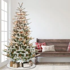 7.5ft. Pre-Lit Aspen Fir Artificial Christmas Tree, Clear Lights -Northlight Sale Store D248396S 26