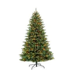 7.5ft. Pre-Lit Fraser Fir Artificial Christmas Tree, Color Select Clear & Multi-Colored Lights 10 7.5ft. Pre-Lit Fraser Fir Artificial Christmas Tree, Color Select Clear & Multi-Colored Lights -Northlight Sale Store D248402S 12