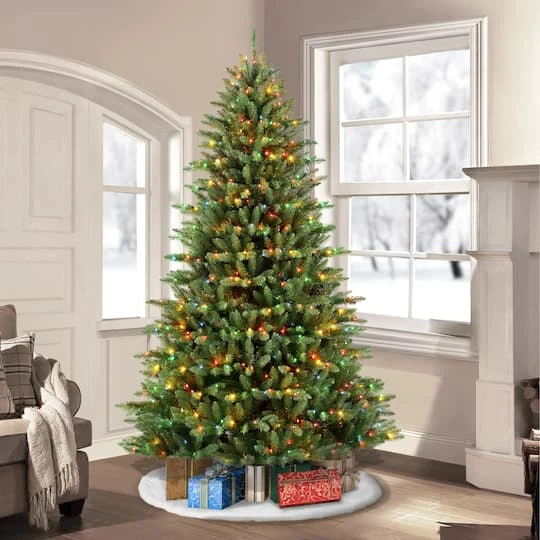7.5ft. Pre-Lit Fraser Fir Artificial Christmas Tree, Color Select Clear & Multi-Colored Lights 4 7.5ft. Pre-Lit Fraser Fir Artificial Christmas Tree, Color Select Clear & Multi-Colored Lights - Image 4