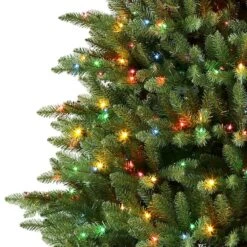 7.5ft. Pre-Lit Fraser Fir Artificial Christmas Tree, Color Select Clear & Multi-Colored Lights 12 7.5ft. Pre-Lit Fraser Fir Artificial Christmas Tree, Color Select Clear & Multi-Colored Lights -Northlight Sale Store D248402S 22
