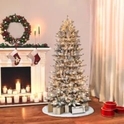 7.5ft. Pre-Lit Fraser Fir Artificial Christmas Tree, Clear Lights -Northlight Sale Store D248422S 21