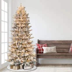 7.5ft. Pre-Lit Fraser Fir Artificial Christmas Tree, Clear Lights -Northlight Sale Store D248422S 25
