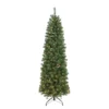 7.5ft Pre-Lit Northern Fir Pencil Artificial Christmas Tree, Clear Lights