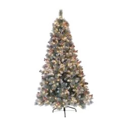 7.5ft. Pre-Lit Sterling Pine Artificial Christmas Tree, Clear Lights