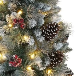 7.5ft. Pre-Lit Sterling Pine Artificial Christmas Tree, Clear Lights -Northlight Sale Store D248442S 22