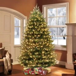7.5ft. Pre-Lit Canadian Balsam Fir Artificial Christmas Tree, Clear LED Lights -Northlight Sale Store D248447S 21