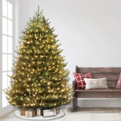 7.5ft. Pre-Lit Canadian Balsam Fir Artificial Christmas Tree, Clear LED Lights -Northlight Sale Store D248447S 25