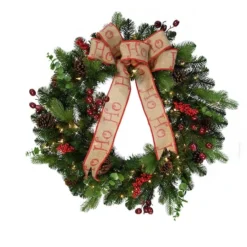 30" Pre-Lit Decorated Wreath -Northlight Sale Store D248476S 5