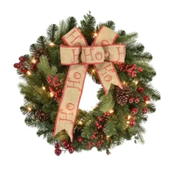 24" Pre-Lit Decorated Wreath 11 24" Pre-Lit Decorated Wreath -Northlight Sale Store D248479S 5