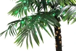 8ft. Pre-Lit Palm Tree, Green & Warm White LED Lights -Northlight Sale Store D248494S 3