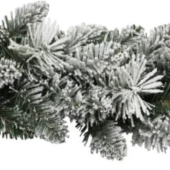 9ft. Flocked Spruce Garland -Northlight Sale Store D248496S 3