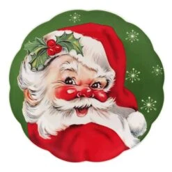 Christmas Vintage Scalloped Plates Set -Northlight Sale Store D250179S 3