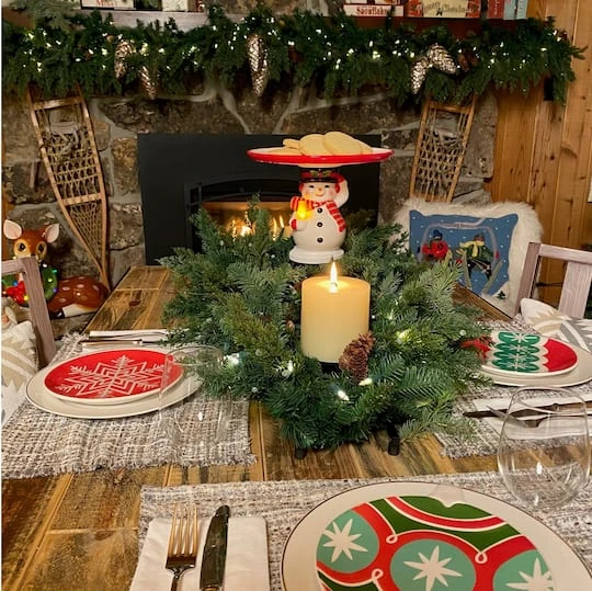 Lit Snowman Cake Plate 3 Lit Snowman Cake Plate - Image 3