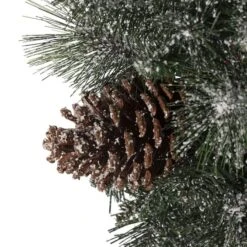 Glitzhome® 24" LED Glittered Pinecone Christmas Wreath -Northlight Sale Store D251177S 6