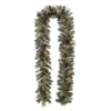 Glitzhome® 9ft. LED Glittered Pinecone Christmas Garland