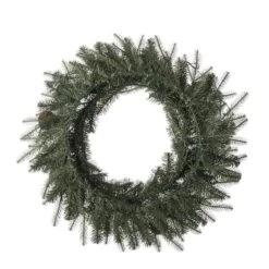 Glitzhome® 24" LED Greenery & Pinecone Christmas Wreath 11 Glitzhome® 24" LED Greenery & Pinecone Christmas Wreath -Northlight Sale Store D251184S 4