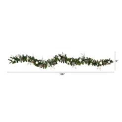 9ft. Pre-Lit Clear LED Ornament & Pinecone Artificial Christmas Garland 9 9ft. Pre-Lit Clear LED Ornament & Pinecone Artificial Christmas Garland -Northlight Sale Store D251215S 2