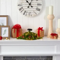 16” Christmas Pine Candelabrum & Pinecones With Lights -Northlight Sale Store D251240S 4