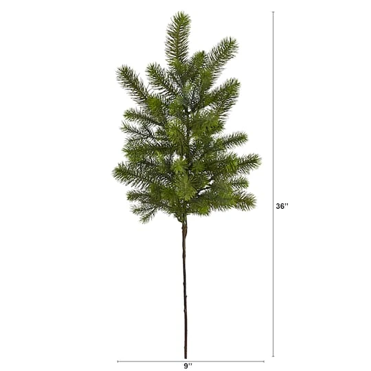 36" Pine Artificial Hanging Flower Set, 4ct. 3 36" Pine Artificial Hanging Flower Set, 4ct. - Image 3