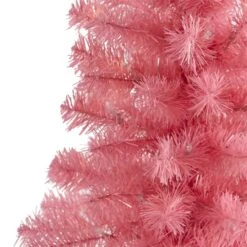 2ft. Pre-Lit Pink Artificial Christmas Tree, Clear LED Lights -Northlight Sale Store D251266S 4