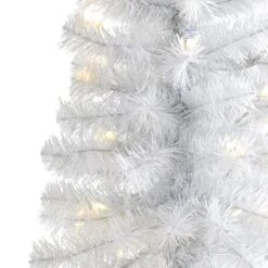 2ft. Pre-Lit White Artificial Christmas Tree, Clear LED Lights 10 2ft. Pre-Lit White Artificial Christmas Tree, Clear LED Lights -Northlight Sale Store D251278S 3