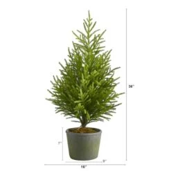 3ft. Unlit Norfolk Island Pine Artificial Potted Christmas Tree -Northlight Sale Store D251286S 2