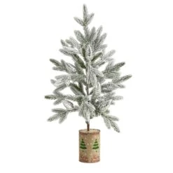 2.5ft. Unlit Flocked Christmas Artificial Christmas Tree