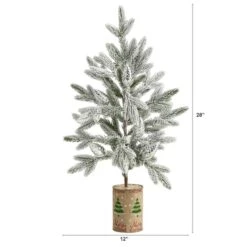 2.5ft. Unlit Flocked Christmas Artificial Christmas Tree -Northlight Sale Store D251300S 2