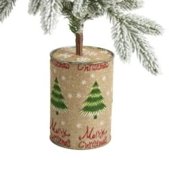 2.5ft. Unlit Flocked Christmas Artificial Christmas Tree -Northlight Sale Store D251300S 4