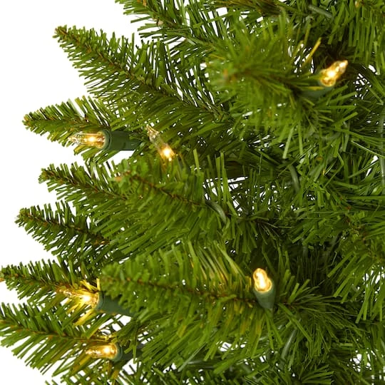 2ft. Pre-Lit Providence Pine Artificial Christmas Tree, Warm White Lights 4 2ft. Pre-Lit Providence Pine Artificial Christmas Tree, Warm White Lights - Image 4