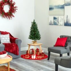 3ft. Pre-Lit Fraser Fir Natural Look Artificial Christmas Tree With Clear LED Light -Northlight Sale Store D251302S 6